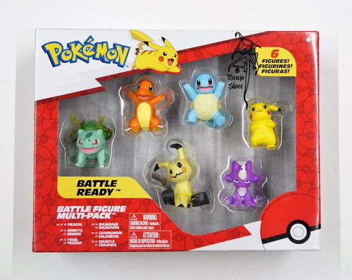 Pokemon Battle Figure Multi Pack Set 6 Figuras Brujostore