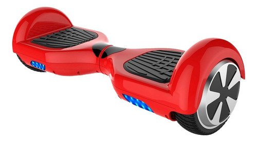 Hoverboard Skate Elétrico Com Led Bluetooth 6.5 Cor Vermelho