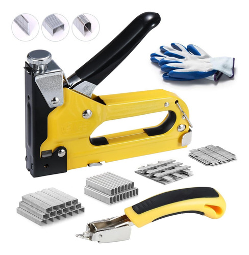 Engrapadora Tapiceria 4 En 1, Grapadora Para Madera Con