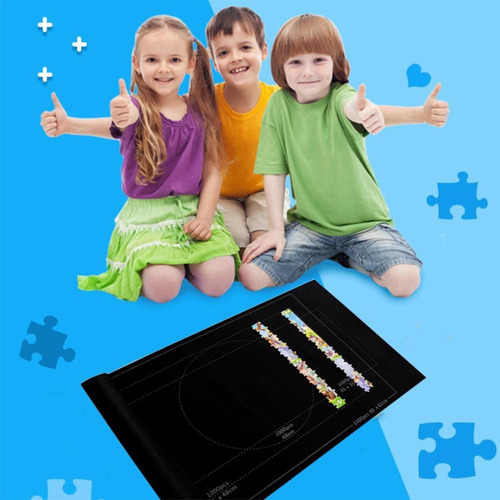 Tapete Puzzle Baby Roll 3000, Color Negro