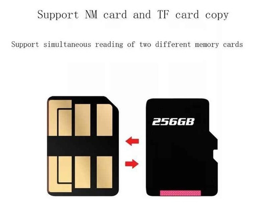 Lector De Tarjeta Usb 3,0 Tipo C A Nano Memory Huawei