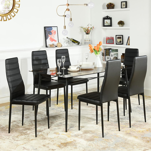 Juego De 4 Sillas De Comedor Ergonómicas Con Respaldo Alto Diseño De La Tela Color De La Estructura De La Silla Color Del Asiento