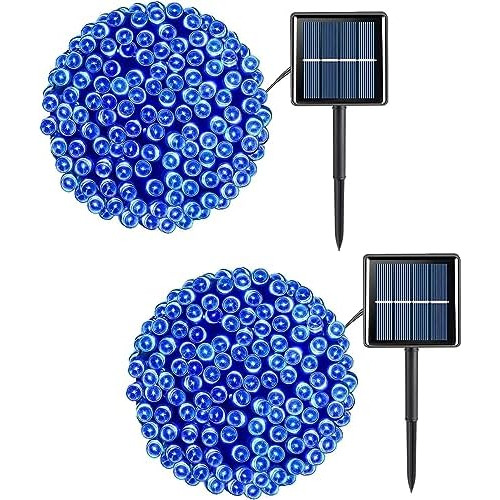 2 Paquetes De Luces De Navidad Solares Al Aire Libre Im...