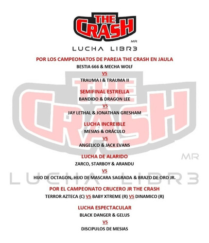 The Crash 22 Febrero 2020 Traumas Dragon Lee Bandido