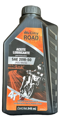 Aceite City Road Para Motor 4t 20w-50