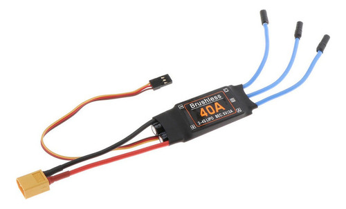 40a Motor Esc Sin Escobillas Xt60 Plug Durable Aviones Rc