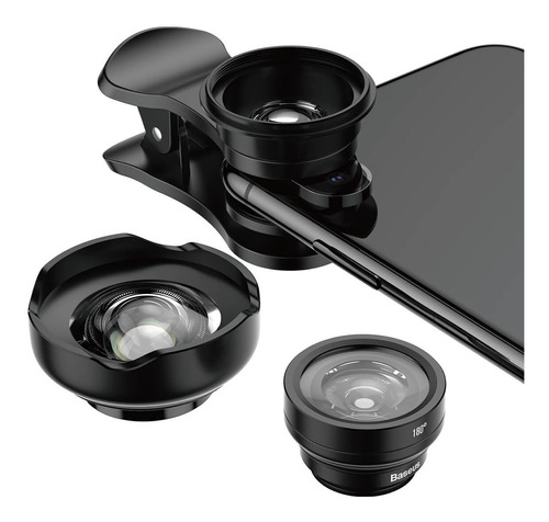 Kit Lentes Hd 3n1 Baseus Magic Premium Celular Foto Video Hd