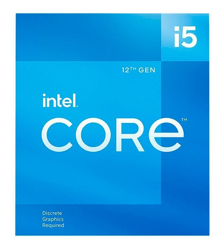 Imagen 1 de 1 de Procesador Intel Core i5-12400F BX8071512400F de 6 núcleos y 4.4GHz de frecuencia