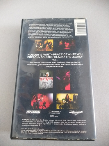 Testament Seen Between The Lines Vhs Banda Thrash Metal