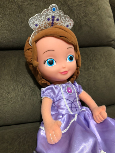 Boneca De Pano Princesinha Sofia Multibrink Grande (Usado)