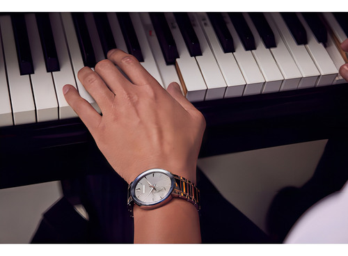 Relógio Bulova Latin Grammy Future 98a309 TS Cor da pulseira: prata, rosa e ouro