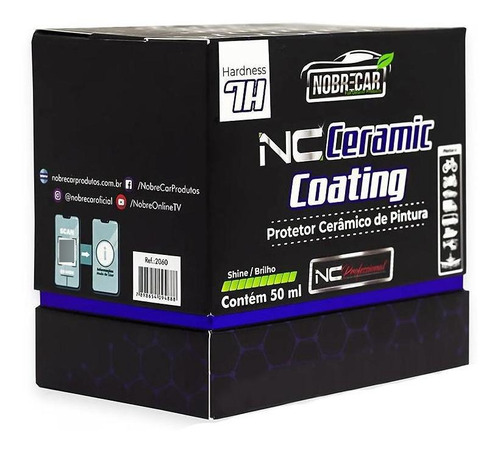 Vitrificador De Pintura Nc Ceramic Coating 7h 50ml Nobrecar