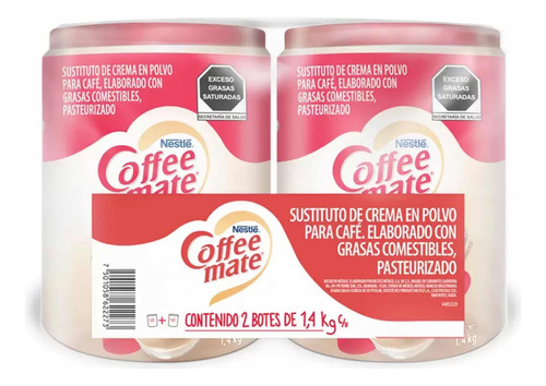 Coffee Mate Duo Pack Sustituto De Crema 2 Botes De 1.4 Kg