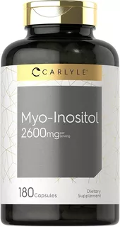 Myo Inositol / 180 Capsulas Original De Eeuu