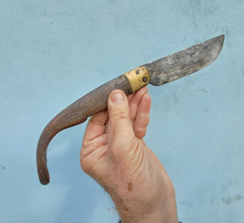 Navaja Gigante Española Cachas De Cuerno (Usado)