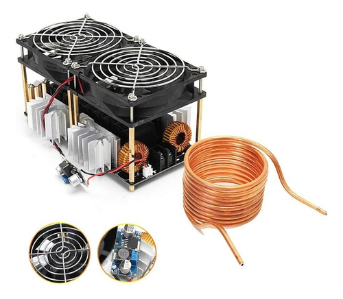 Módulo De Calentamiento Por Inducción De 1800w Zvs, Placa