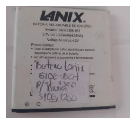 Refaccion De Carga  Lanix Para Telefon Ilium X200 (s-106bat)