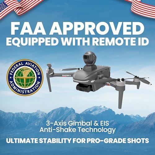 Razor X Pro Falcon 4k Drone Con Cámara Para Adultos 3 Ejes