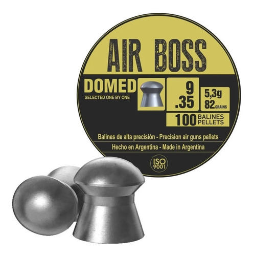 Balines Apolo Domed Air Boss X100 9 Mm 82 Gr