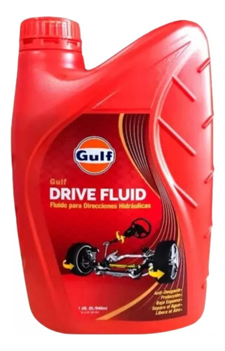 Liquido Aceite Direccion Hidraulica Gulf Drive Fluid 1 L