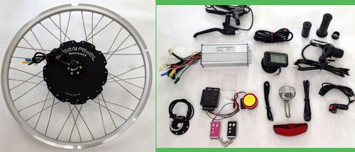 Kit Conversão Bike Elétrica 1000w 48v Tras. Lcd Wind Bikes