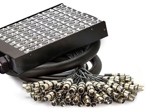 Medusa Multisom 48 Vias Com Conectores Xlr - 50 Metros
