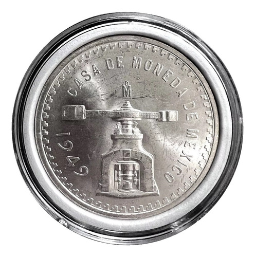 Moneda Onza Troy Plata 1949 En Su Capsula