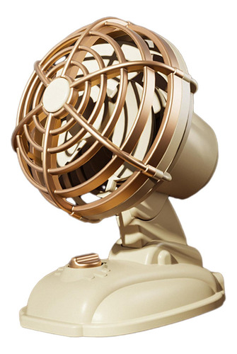 2 Ventilador De Escritorio Usb, Pequeño Ventilador Amarillo