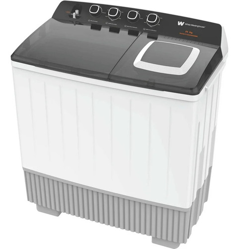Lavadora Semiautomática White-westinghouse, Doble tina, capacidad 25 Kg. Mod. Wwxctt332009 Color Blanco