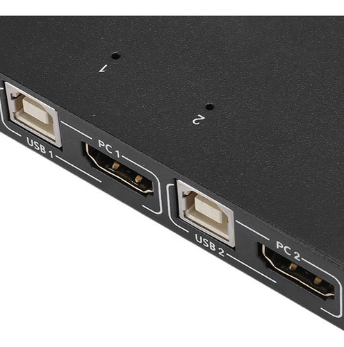 Interfaz Multimedia Hd: Kvm, 1 Pantalla, 2 Ordenadores, 4 Us