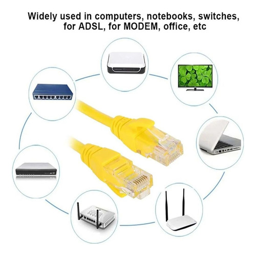 Cable Internet Rj45 Lan Red Cat 6e Ethernet De 30 Metros
