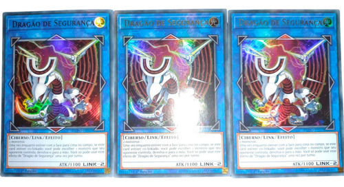 Yugioh - 3x Dragão Segurança Ultra Raros Dupo-pt037