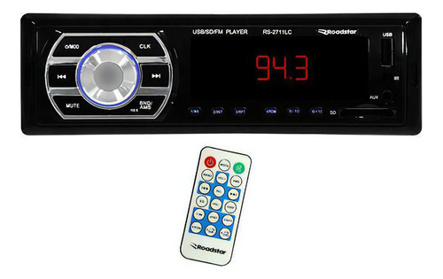 Toca Rádio Automotivo Roadstar Rs-2711lcf Fm/usb/sd