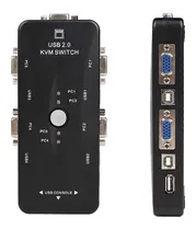 Comprar Switch Selector Kvm 4 Puertos Vga Conmutador De 4 Servidores