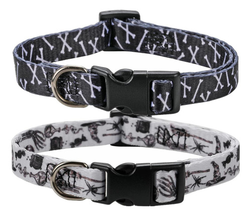 2 Pack Collar De Perro De Halloween Collar De Perro Con Cala