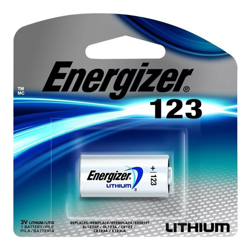 Pila Bateria Energizer Lithium Cr 123 Alarmas Sensores Xud