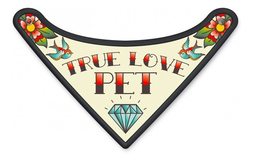 Imagem 1 de 2 de Bandana Pet True Love - Tamanho : M