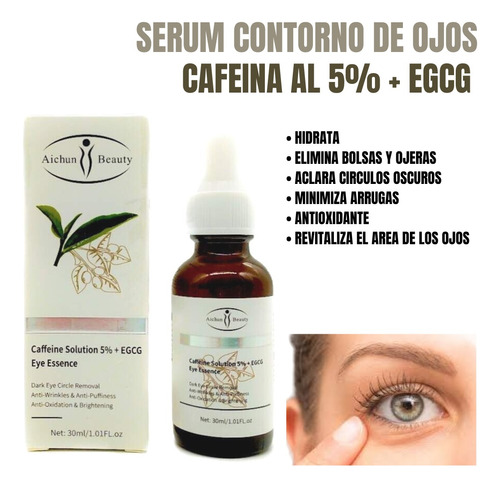 Serum Cafeina Al 5% + Egcg - Aichun  Beauty