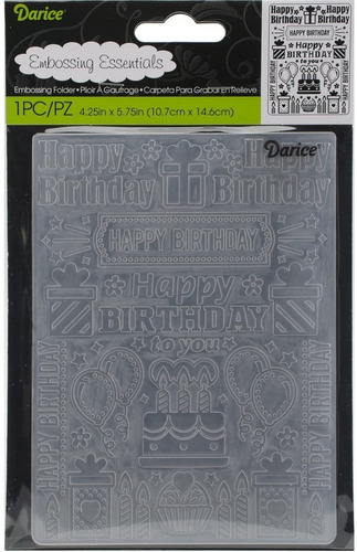 Scrapbook Folder Para Realzar Birthday Collage. Darice