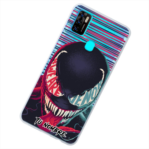 Funda Para Zte Venom Spiderman Con Tu Nombre