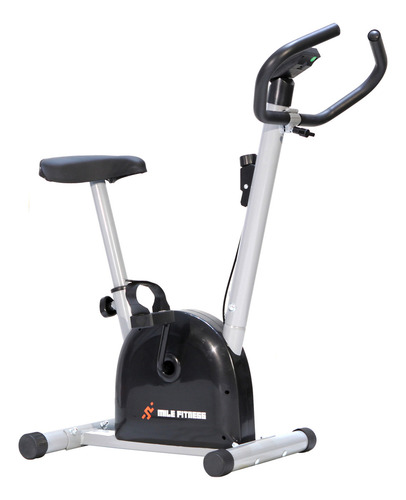 Bicicleta Ergométrica Vertical Preta E Cinza Residencial Cor Preto/Cinza