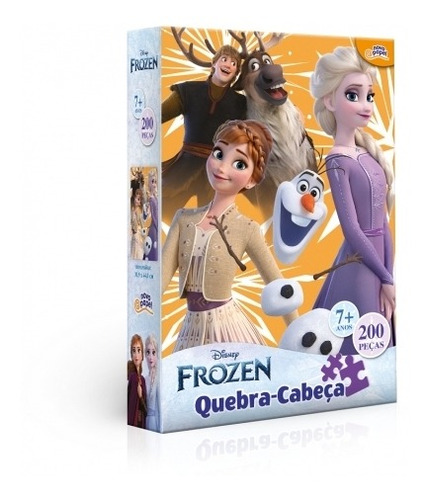 Quebra Cabeça Frozen 200 Peças Toyster