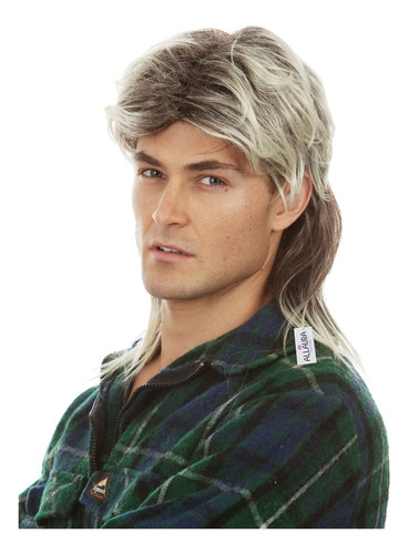 Allaura Pelucas Rubias De Estilo Mullet Para Hombre, Para Di