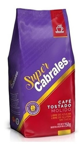 Café Super Cabrales Tostado Molido 250g Argentina !
