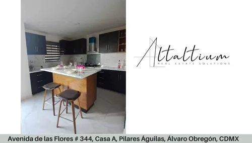 Casa En Venta Avenida De Las Flores # 344, Casa A, Pilares Águilas, Álvaro Obregón, Cdmx. Vg5-za