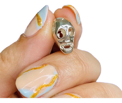 Dije Pasante Calavera Mexicana Halloween Plata 925 D 607-1 