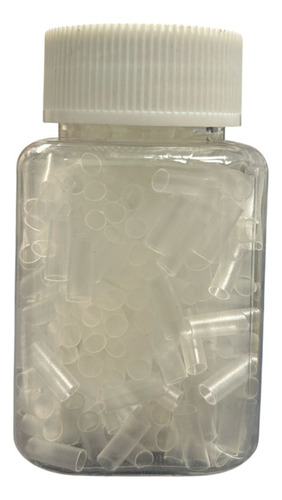 Microchip De Gel Para Extensiones De Cabello 500 Pzas. Transparente Negro