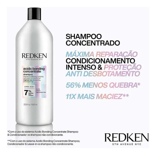 Redken Acidic Bonding Concentrate Shampoo - 1000ml