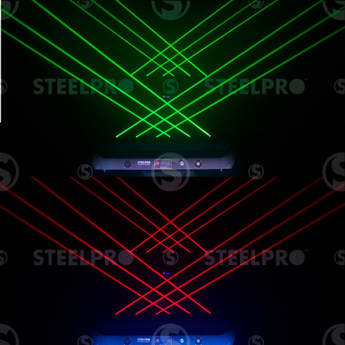 Imagen 7 de 8 de Barra Laser 3 En 1 Rgb Andromeda Steelpro 500mw X 6