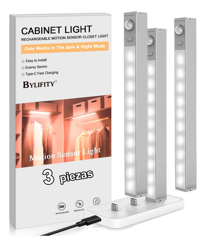Bylifity G5454 Lámpara de emergencia LED con batería recargable 110V/220V blanca
